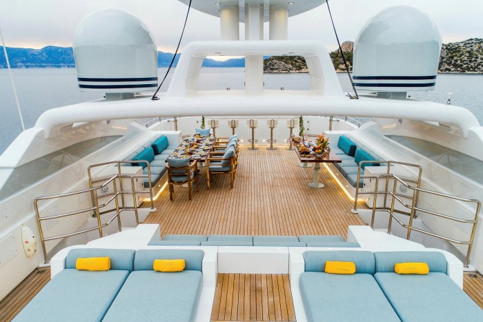 On board a superyacht