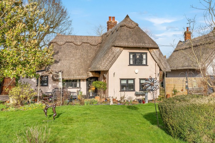 A detached, Grade II-listed cottage with three bedrooms across nearly 1,200ft of living space