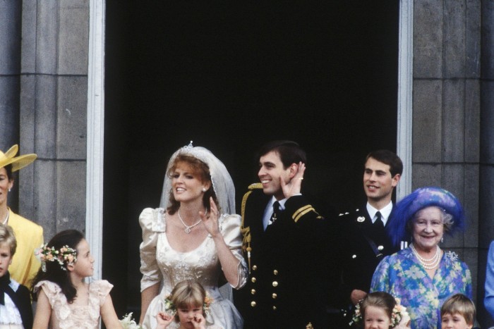 The Duke and Duchess of York on their wedding day, July 23, 1986