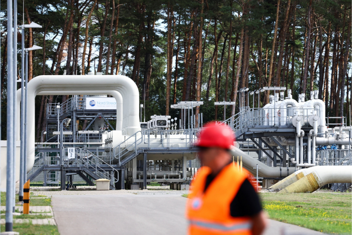 the transfer station of the Baltic Sea Pipeline Link