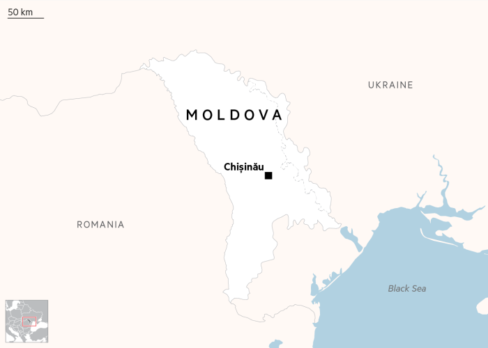 Moldova locator map