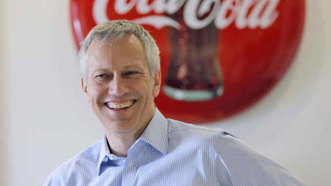 Mandatory Credit: Photo by ddp USA/REX/Shutterstock (8788098a) James Quincey, the new CEO of Coke, poses for a portrait in his office CEO of Coca Cola James Quincy photoshoot, Atlanta, USA - 27 Apr 2017