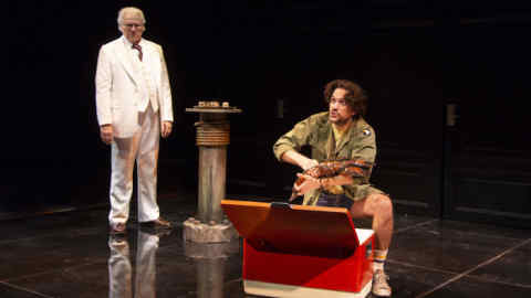 John Larroquette (left) and Will Swenson in 'Nantucket Sleigh Ride'