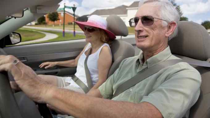 Senior Couple Driving Convertible Car
ID 17992273 © Darren Baker | Dreamstime.com
A happy senior couple driving a convertible car wearing sunglasses