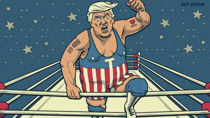 Trump as Pantomime Wrestler
