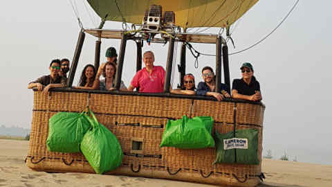 Balloon pilot Bill Mackinnon in Burma