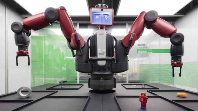 Baxter, a working robot, at the Science Museum in London