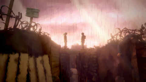 Painterly: a still from Aardman Animations' '11-11: Memories Retold'