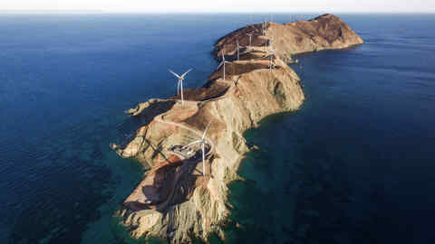 Terna Energy’s wind farm on Agios Georgios