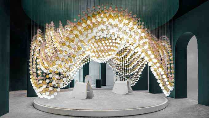 ‘Carousel of Light’ installation by Preciosa at Salone del Mobile, Milan