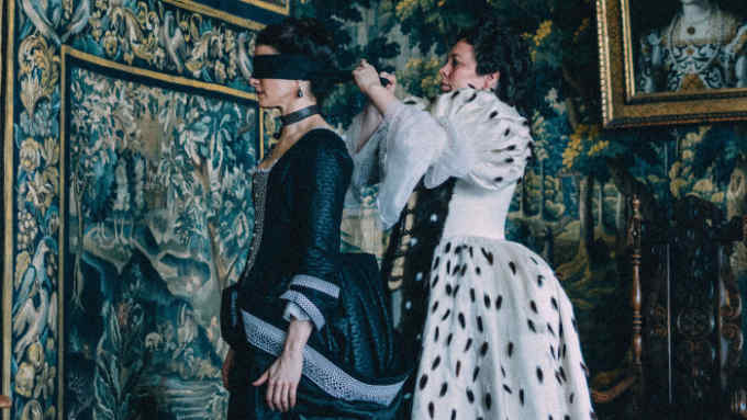 Rachel Weisz, left, and Olivia Colman star in Fox Searchlight Pictures' &quot;THE FAVOURITE.&quot;