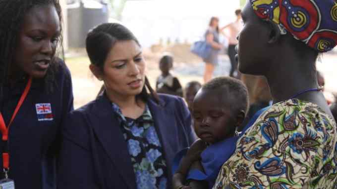 UK International Development Secretary Priti Patel visits Juba in South Sudan Picture: Robert Oxley/DFID