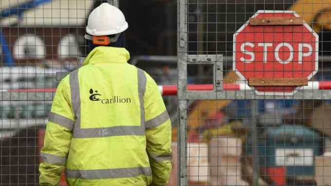 PABEST A Carillion worker at Midland Metropolitan Hospital in Smethwick where construction work is being carried out by the firm, as the Government said all Carillion staff should still come to work and &quot;those already receiving their pensions will continue to receive payment&quot;, following the construction giant's collapse. PRESS ASSOCIATION Photo. Picture date: Monday January 15, 2018. See PA story CITY Carillion. Photo credit should read: Joe Giddens/PA Wire