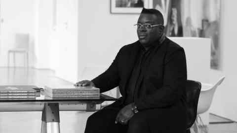 Isaac Julien, photographed in his London studio in March