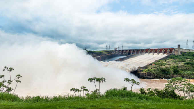 Spillway of Itaipu Dam - Brazil and Paraguay Border - © Diego Grandi | Dreamstime.com