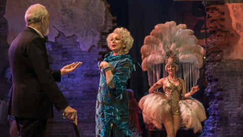 From left, Gary Raymond, Geraldine Fitzgerald and Sarah Marie Maxwell in 'Follies'
