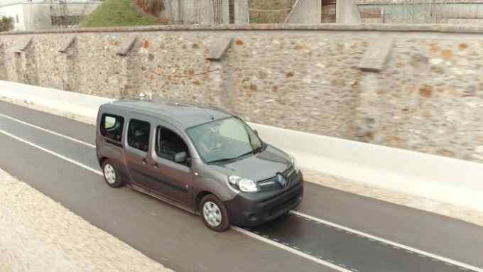Renault Kangoo used in Qualcomm's Dynamic Electric Vehicle charging demonstration
