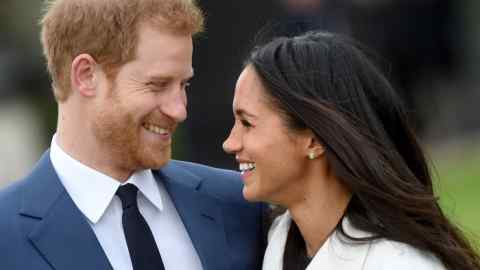 epa06354078 epa06354067 Britain's Prince Harry pose with Meghan Markle during a photocall after announcing their engagement in the Sunken Garden in Kensington Palace in London, Britain, 27 November. Clarence House earlier 27 November 2017 announced the engagement of Prince Harry to Meghan Markle. 'His Royal Highness the Prince of Wales is delighted to announce the engagement of Prince Harry to Ms Meghan Markle. The wedding will take place in Spring 2018. Further details about the wedding day will be announced in due course.' the statement said. EPA/FACUNDO ARRIZABALAGA EPA-EFE/FACUNDO ARRIZABALAGA