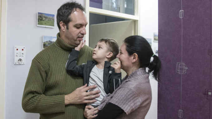 Seasonal Appeal - Habitat for Humanity - Bajram family in Skopje - Svetlana and Ertan Bajram. and three-year-old Derin Bajram