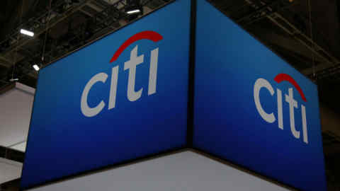 FILE PHOTO: The Citigroup Inc (Citi) logo is seen at the SIBOS banking and financial conference in Toronto, Ontario, Canada, Oct. 19, 2017. REUTERS/Chris Helgren/File Photo