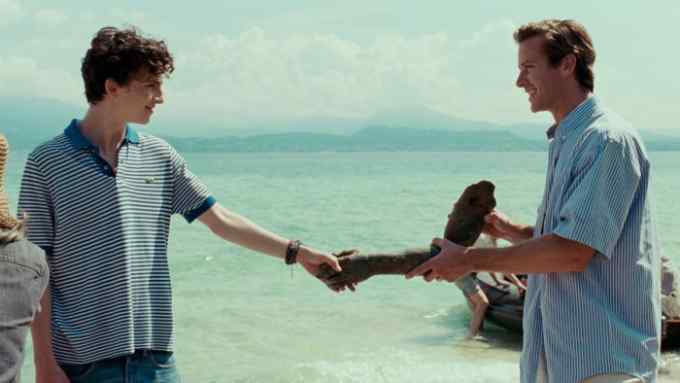 'CALL ME BY YOUR NAME' (2017)  TIMOTHEE CHALAMET &amp;amp;amp;amp; ARMIE HAMMER -  Credit -SONY PICTURES CLASSICS