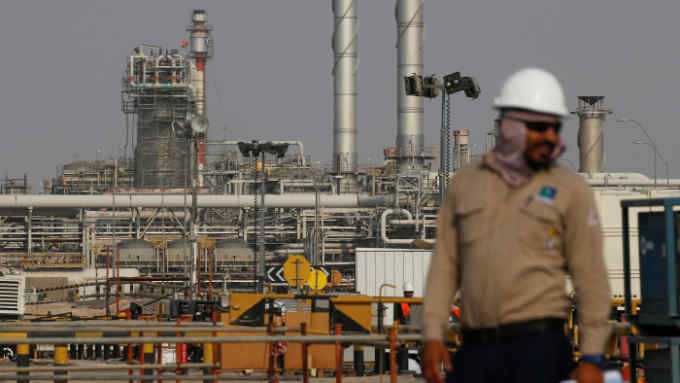 An employee looks on at Saudi Aramco oil facility in Abqaiq, Saudi Arabia October 12, 2019. REUTERS/Maxim Shemetov
