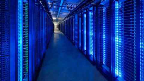 epa06616470 Undated handout image released by Facebook showing server racks at their data center in Prineville, Oregon, USA, 20 March 2018. A growing controversy in both the Great Britain and the US has raised questions about how Cambridge Analytica, a firm hired by US President Trump's 2016 election campaign, was able to gain access to private information on over more than 50 million Facebook users.  EPA/FACEBOOK / HANDOUT  HANDOUT EDITORIAL USE ONLY/NO SALES