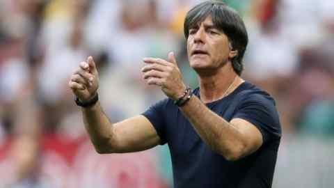 Soccer Football - World Cup - Group F - Germany vs Mexico - Luzhniki Stadium, Moscow, Russia - June 17, 2018   Germany coach Joachim Low gestures during the match   REUTERS/Carl Recine
