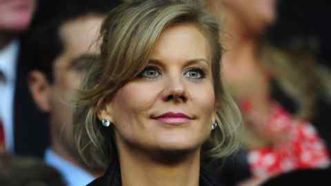 UEFA Champions League Semi Final: Liverpool v Chelsea...LIVERPOOL, UNITED KINGDOM - APRIL 22: Chief Negotiator of Dubai International Capital Amanda Staveley looks on prior to the UEFA Champions League Semi Final, first leg match between Liverpool and Chelsea at Anfield on April 22, 2008 in Liverpool, England. (Photo by Shaun Botterill/Getty Images)