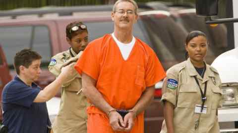 Allen Stanford attends court in 2009. He was jailed for 110 years for a $7bn Ponzi scheme