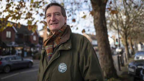18/11/2019 Beaconsfield with Seb Payne. Picture shows: Independent candidate for Parliament, Dominic Grieve.