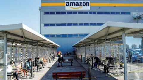 Amazon’s distribution centre in Passo Corese, Lazio