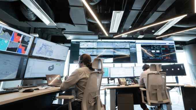 Anglo American’s Integrated Remote Operation Centre, from which Los Bronces mine in Chile can be controlled in real time,  67 km away in Santiago