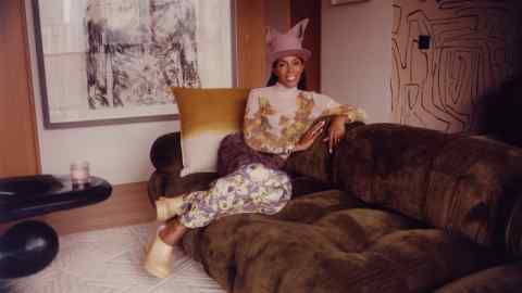 June Ambrose in her New York apartment