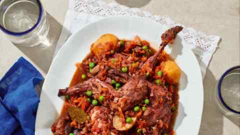 Maltese rabbit stew (Stuffat Tal-Fenek)