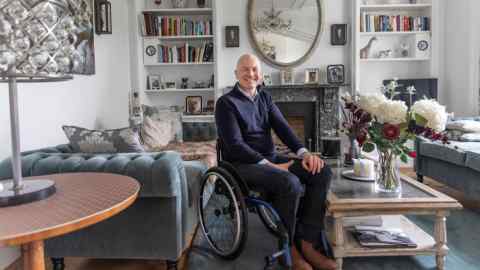 Steve, Ingham PageGroup chief executive, at his home in London