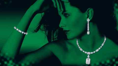 A Graff advertisement from 2006 featuring the “Green Lady”