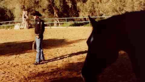 Giovanni Patti trains his horses