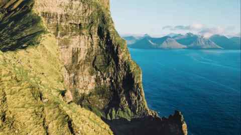 The island of Kalsoy, north-east of the Faroes