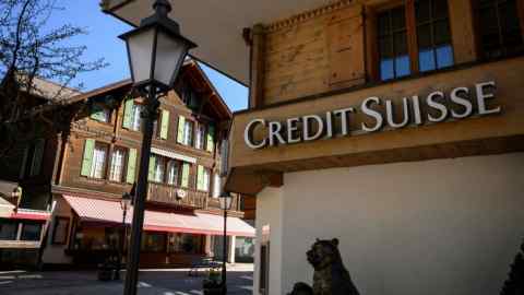 A Credit Suisse branch in Gstaad