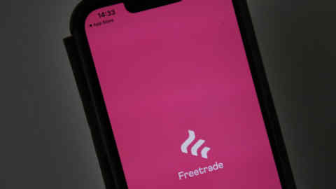 The Freetrade investment app on an iPhone 13