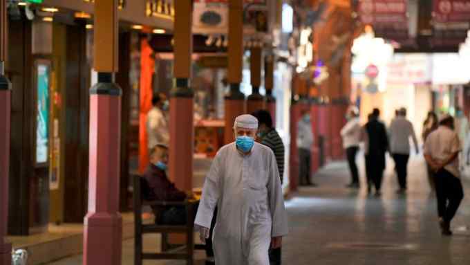 Shopping in the Dubai Gold Souk during the pandemic