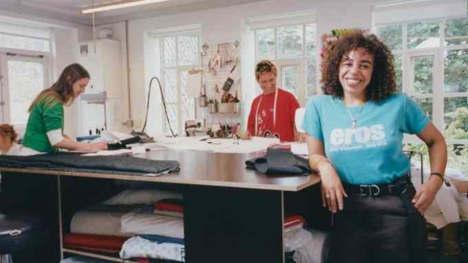 Designer Martine Rose in her studio in London