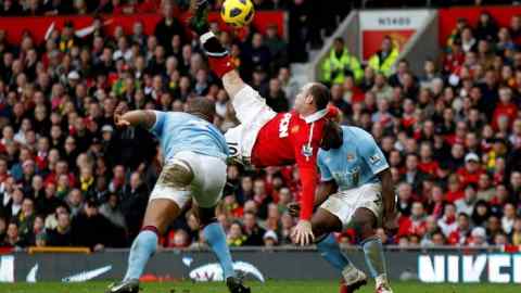 A match between Manchester United and Manchester City