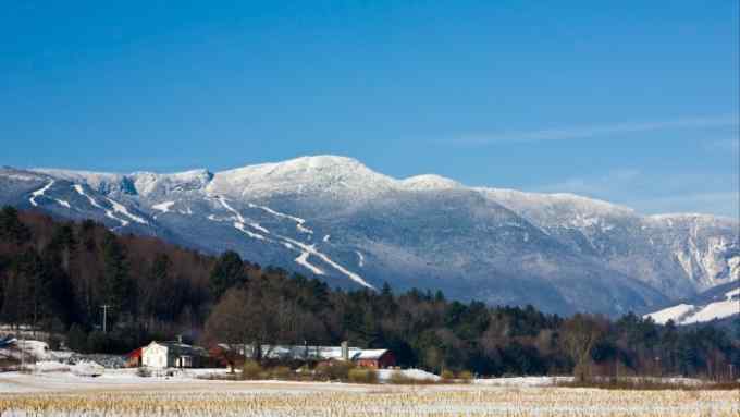 Stowe, Vermont, is one of the main resorts in New England, which has 67 peaks over 4,000ft in total