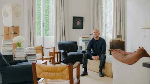 The world of architect/designer Vincent Van Duysen in his living room in his Antwerp home