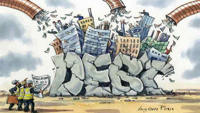 Ingram Pinn’s illustration of Patrick Jenkins column ‘Corporate rescues should come with strings attached’