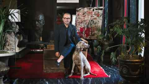 Moncler CEO Remo Ruffini at home in Milan