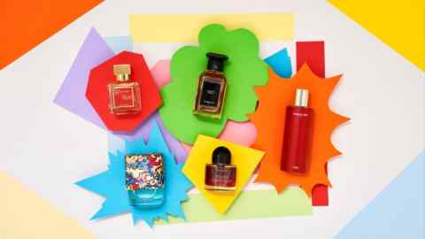 Bottles of perfumes