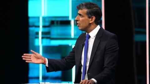 Prime Minister Rishi Sunak during the ITV General Election debate